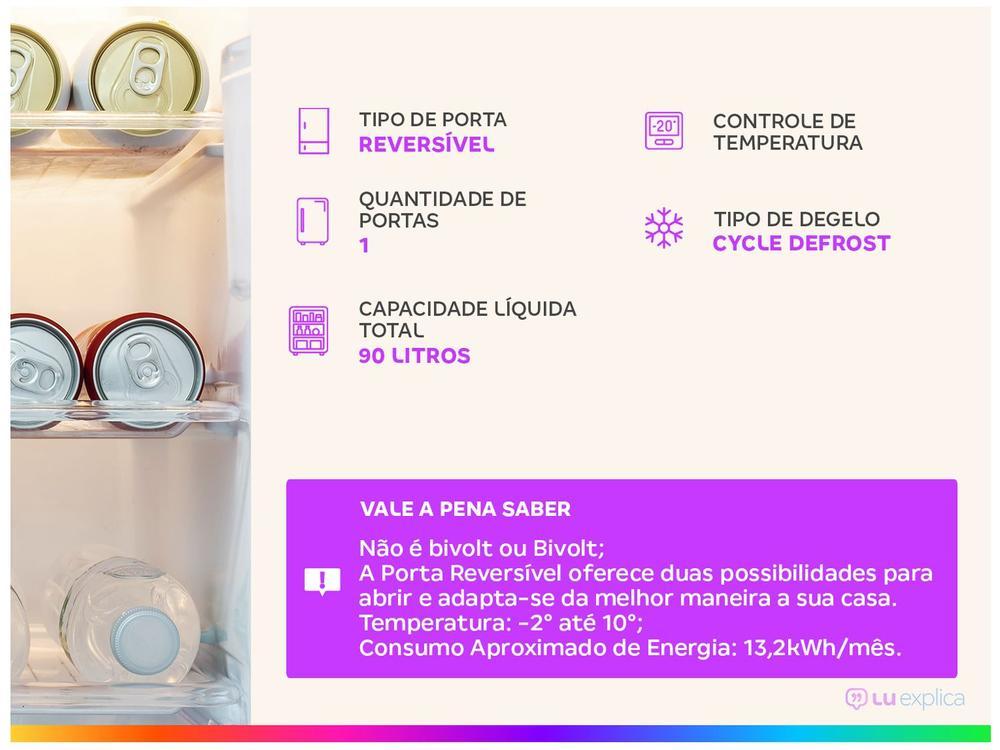 Frigobar Electrolux 90L Branco Efficient com Controle de Temperatura EM90 - 11