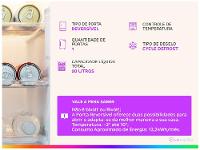 Frigobar Electrolux 90L Branco Efficient com Controle de Temperatura EM90 - 11