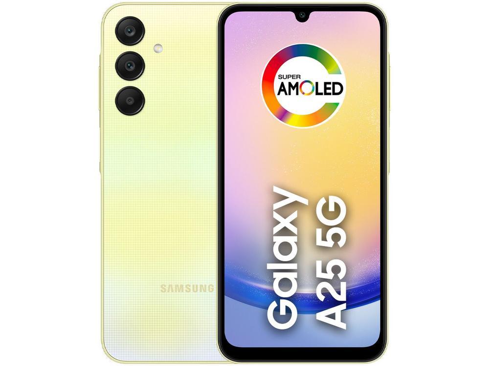 Smartphone Samsung Galaxy A25 6,5" 256GB Verde Claro 5G 8GB RAM Câm Tripla 50MP + Selfie 13MP Bateria 5000mAh Dual Chip - 1