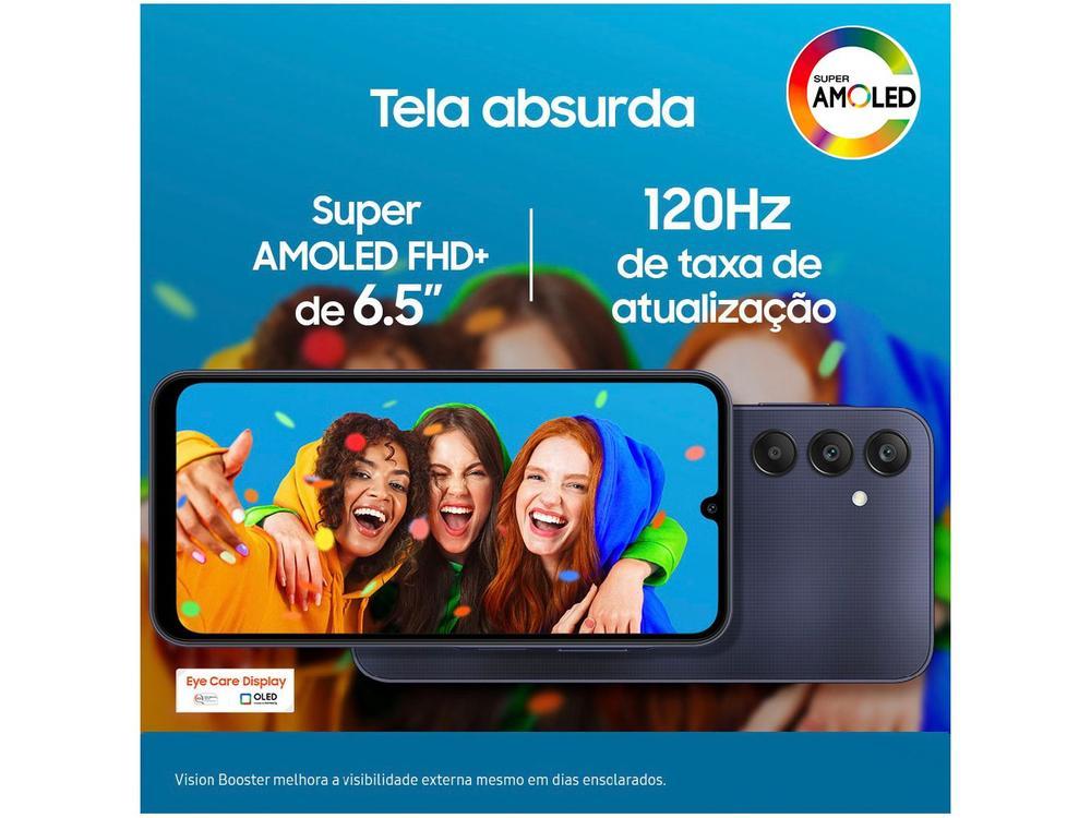 Smartphone Samsung Galaxy A25 6,5" 256GB Verde Claro 5G 8GB RAM Câm Tripla 50MP + Selfie 13MP Bateria 5000mAh Dual Chip - 9
