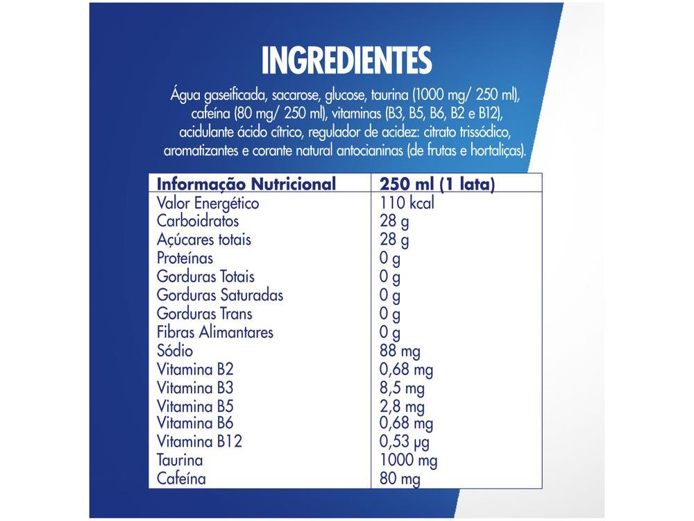Bebida Energética Red Bull Morango e Pêssego 250ml 4 Unidades - 10
