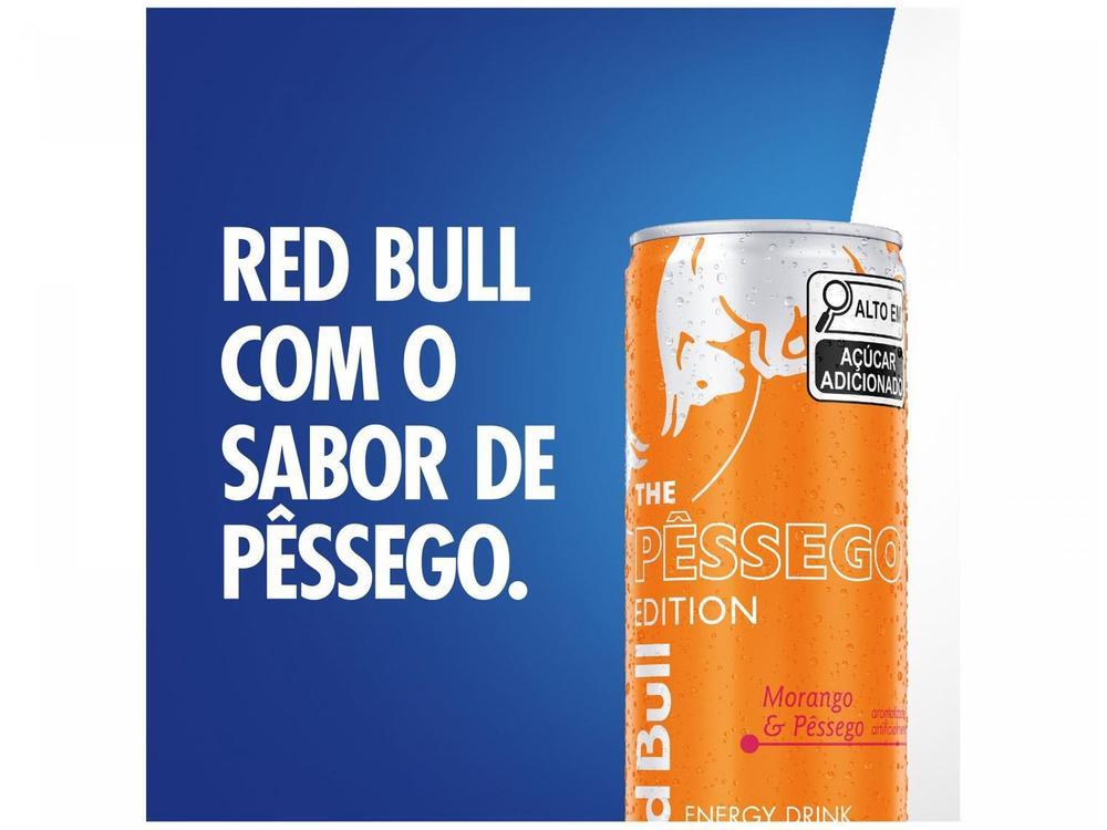 Bebida Energética Red Bull Morango e Pêssego 250ml 4 Unidades - 14