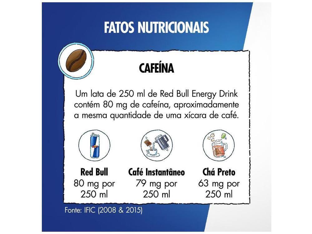 Bebida Energética Red Bull Morango e Pêssego 250ml 4 Unidades - 16