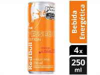 Bebida Energética Red Bull Morango e Pêssego 250ml 4 Unidades - 2