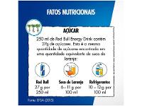 Bebida Energética Red Bull Morango e Pêssego 250ml 4 Unidades - 8