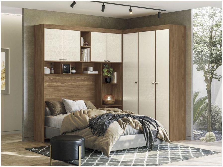 Quarto Modulado Casal 4 Peças Santos Andirá Lugano - 2