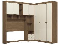 Quarto Modulado Casal 4 Peças Santos Andirá Lugano - 1