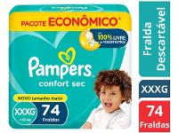 Fralda Pampers Confort Sec Tam. XXXG +19kg 74 Unidades - 2