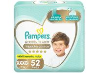 Fralda Pampers Premium Care Jumbo XXXG 19kg 52 Unidades - 1