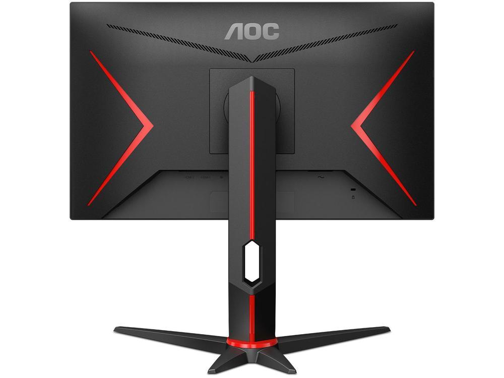 Monitor Gamer AOC 23,8" Full HD HDMI 165Hz 1ms 24G2S/BK com Ajuste de Altura - 14