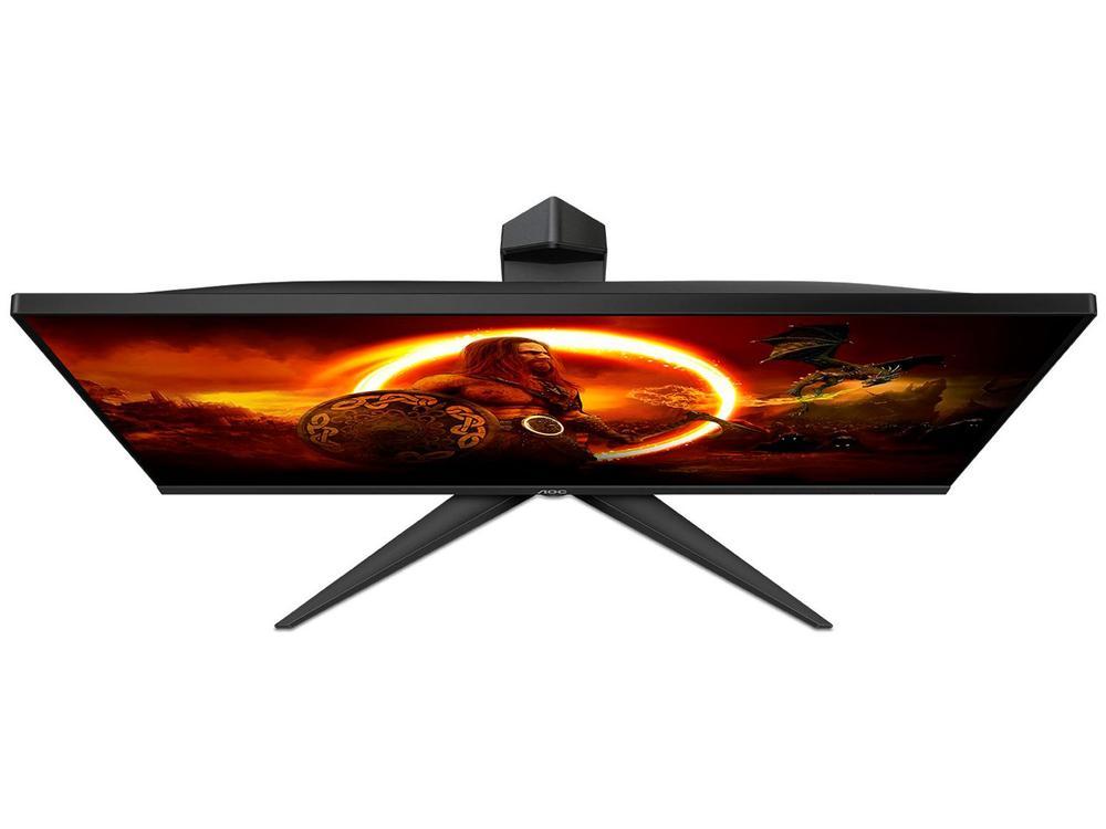 Monitor Gamer AOC 23,8" Full HD HDMI 165Hz 1ms 24G2S/BK com Ajuste de Altura - 25