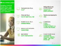 Monitor Gamer AOC 23,8" Full HD HDMI 165Hz 1ms 24G2S/BK com Ajuste de Altura - 18