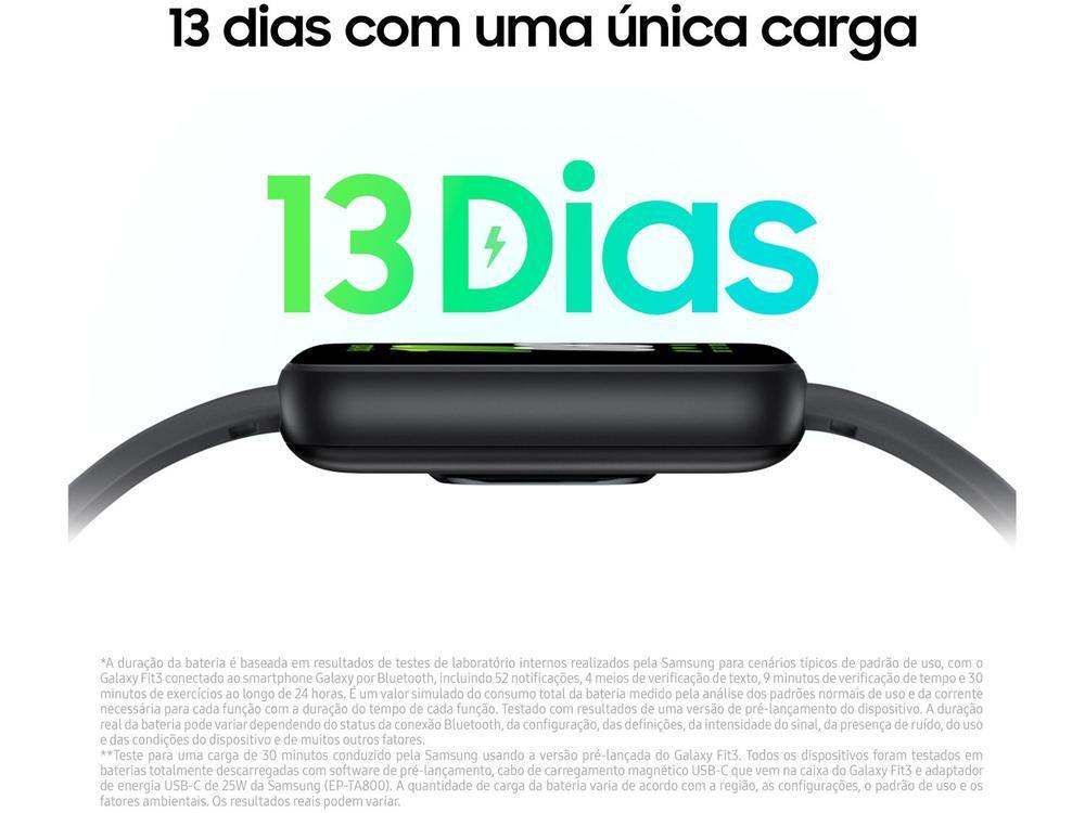 Smartband Samsung Galaxy Fit3 Grafite - 3