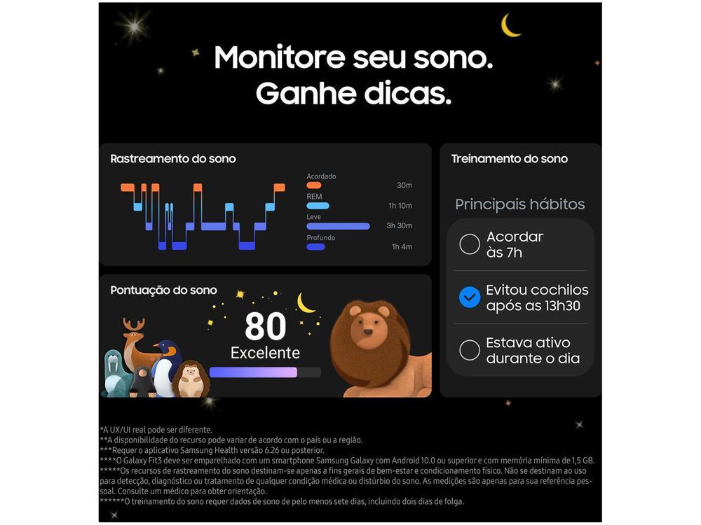 Smartband Samsung Galaxy Fit3 Grafite - 5