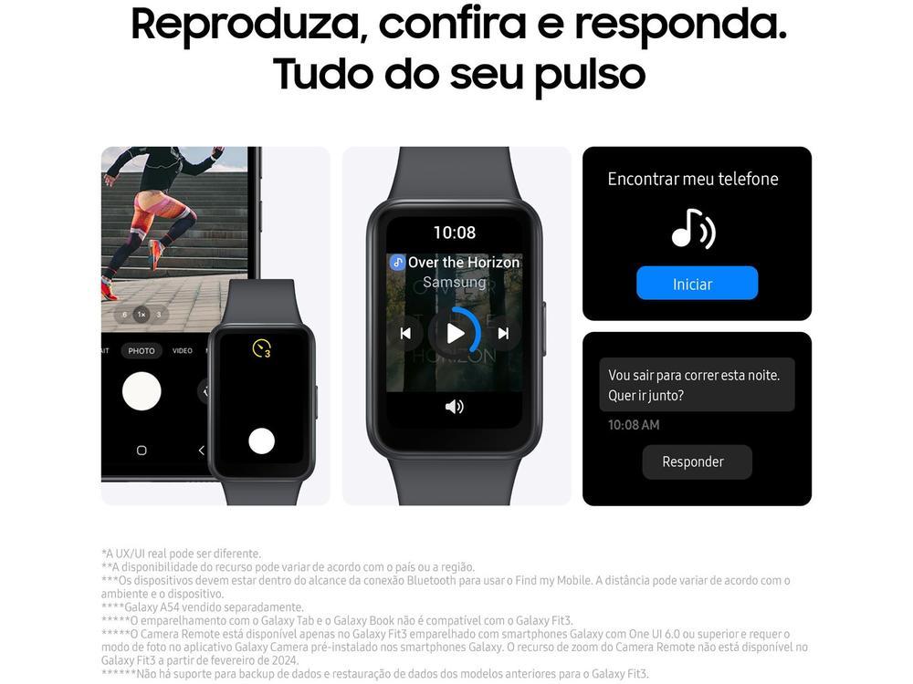 Smartband Samsung Galaxy Fit3 Grafite - 8