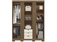 Guarda-roupa Casal 3 Portas 3 Gavetas Santos Andirá Aurora 3.3 - 5