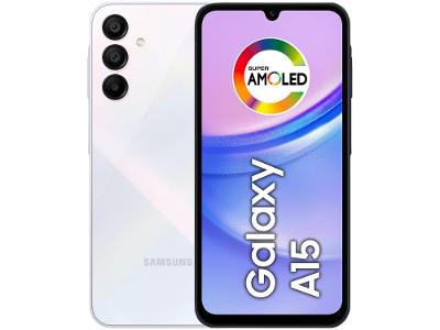 Smartphone Samsung Galaxy A15 6,5" 256GB Azul Claro 4G 8GB RAM Câm. Tripla 50MP + Selfie 13MP 5000mAh Dual Chip