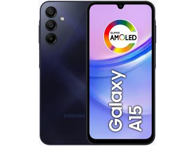 Smartphone Samsung Galaxy A15 6,5" 256GB Azul Escuro 4G 8GB RAM Câm. Tripla 50MP + Selfie 13MP 5000mAh Dual Chip