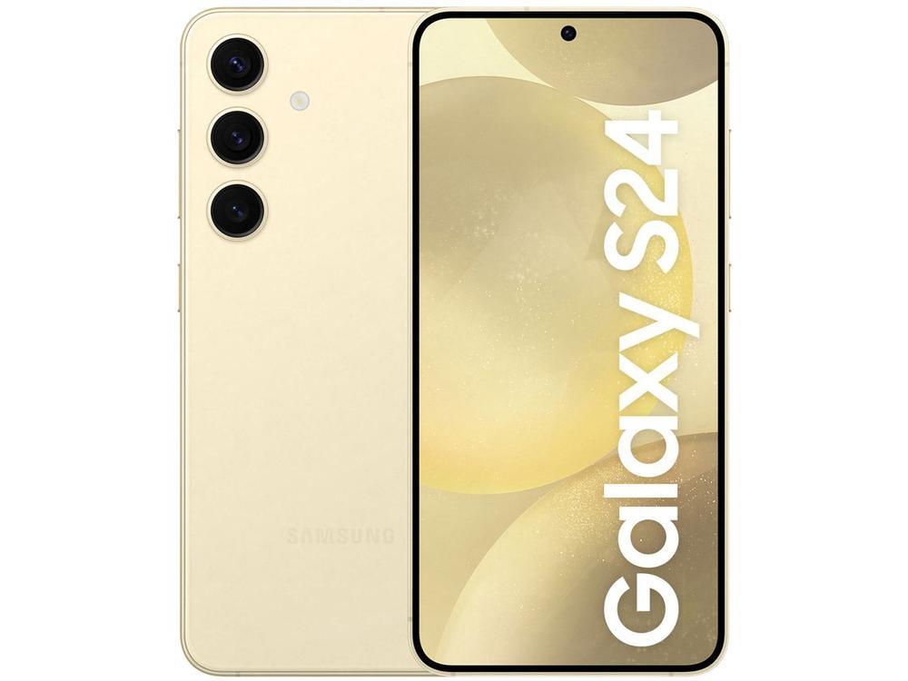 Smartphone Samsung Galaxy S24 6,2" Galaxy AI 256GB Creme 5G 8GB RAM Câm. Tripla 50MP + Selfie 12MP Bateria 4000mAh Dual Chip - 1