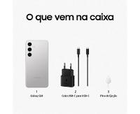 Smartphone Samsung Galaxy S24 6,2" Galaxy AI 128GB Cinza 5G 8GB RAM Câm. Tripla 50MP + Selfie 12MP Bateria 4000mAh Dual Chip - 6