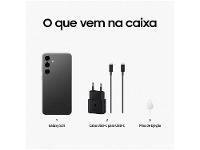 Smartphone Samsung Galaxy S24 6,2" Galaxy AI 256GB Preto 5G 8GB RAM Câm. Tripla 50MP + Selfie 12MP Bateria 4000mAh Dual Chip - 6