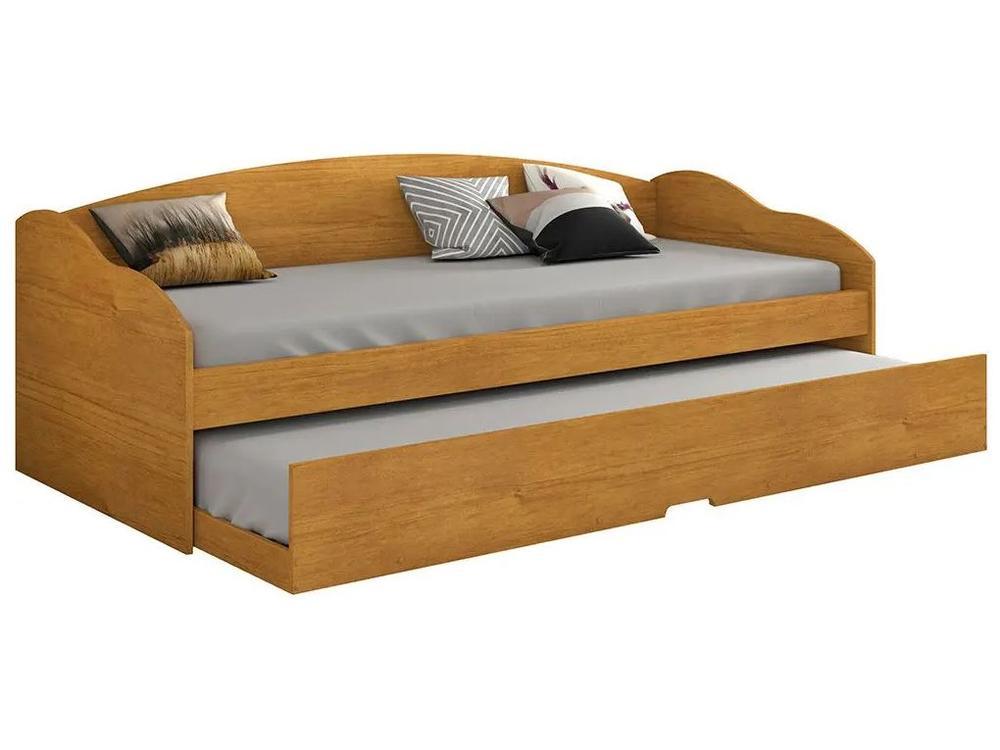 Bicama Solteiro com Cama Auxiliar Conquista Móveis Funny III Cinamomo - 10