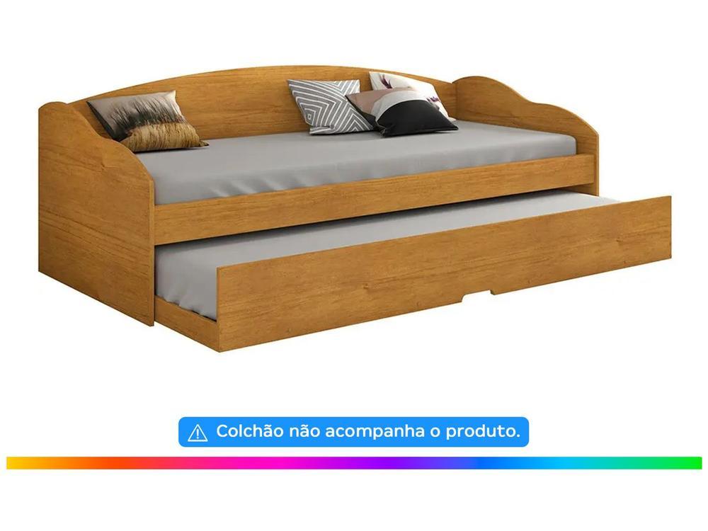 Bicama Solteiro com Cama Auxiliar Conquista Móveis Funny III Cinamomo - 8