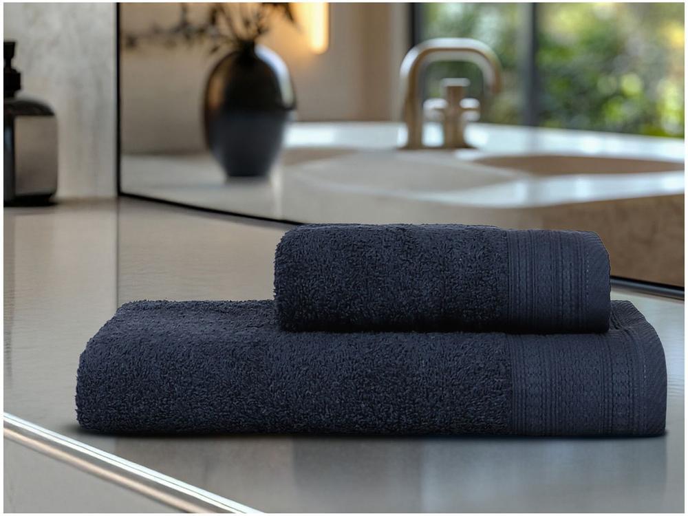 Jogo de Toalhas Banhão Atlântica Sofisticata Lagos Petróleo 2 Peças - 4