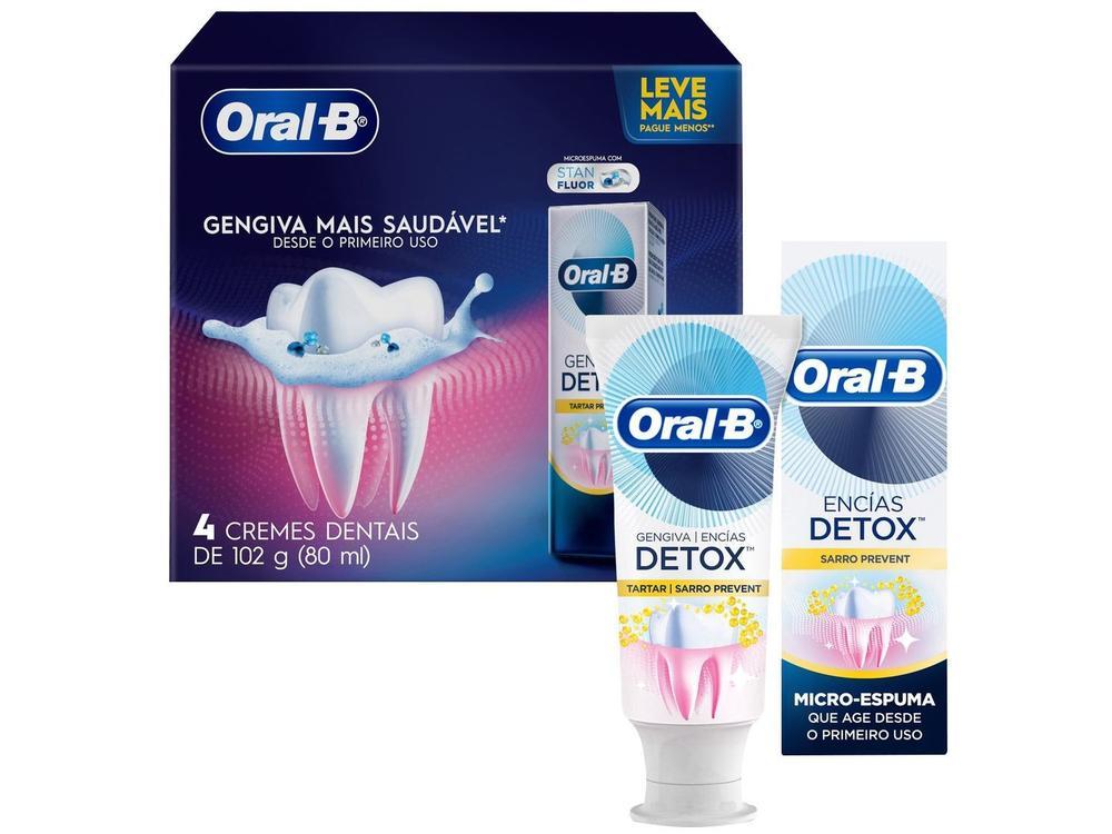 Creme Dental Oral-B Gengiva Detox 4 Unidades - 1