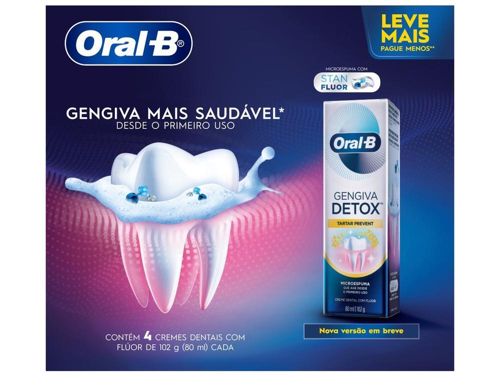 Creme Dental Oral-B Gengiva Detox 4 Unidades - 8