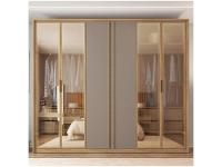 Guarda-roupa Casal 6 Portas 4 Gavetas Caemmun Cristal - 5