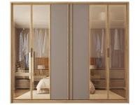 Guarda-roupa Casal 6 Portas 4 Gavetas Caemmun Cristal - 7