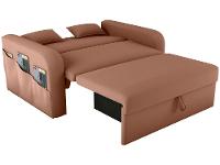 Sofá-cama 2 Lugares Casal Veludo Matrix Lady Dai - 5