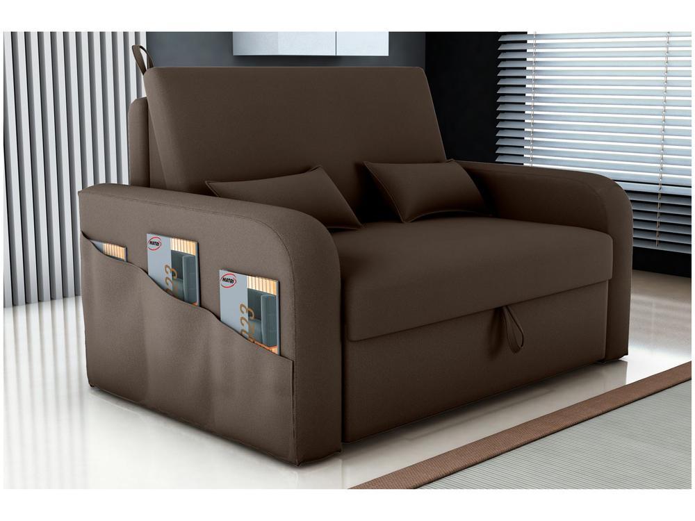 Sofá-cama 2 Lugares Casal Veludo Matrix Lady Dai - 1
