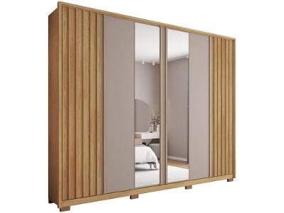 Guarda-roupa Casal com Espelho 6 Portas 6 Gavetas Caemmun Apollo