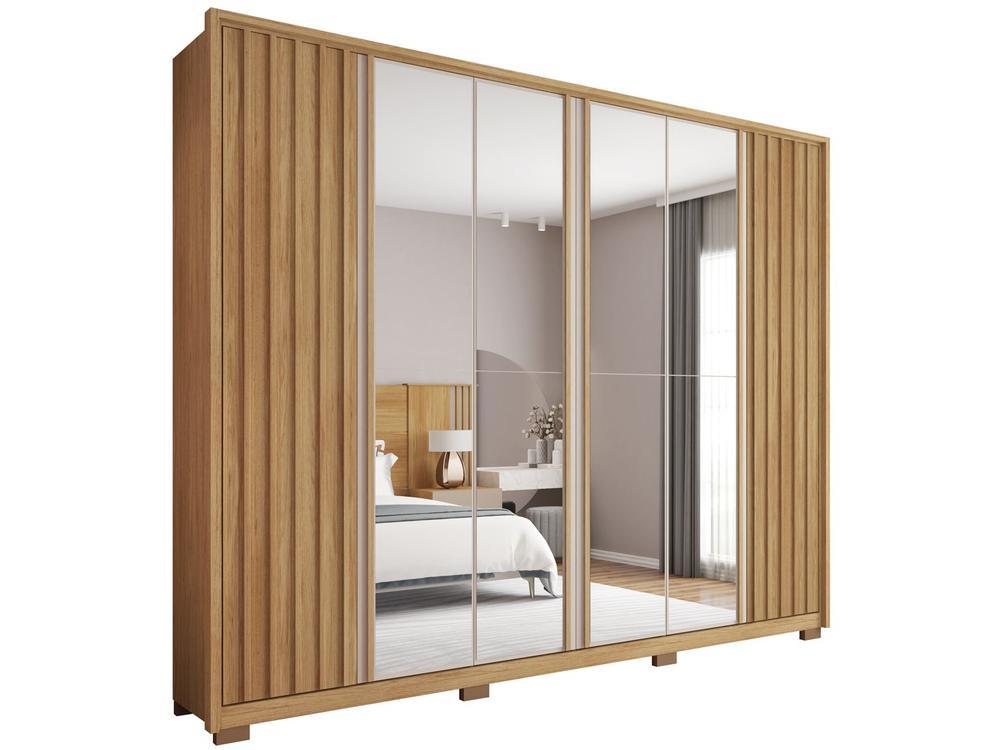 Guarda-roupa Casal com Espelho 6 Portas 6 Gavetas Caemmun Apollo - 1