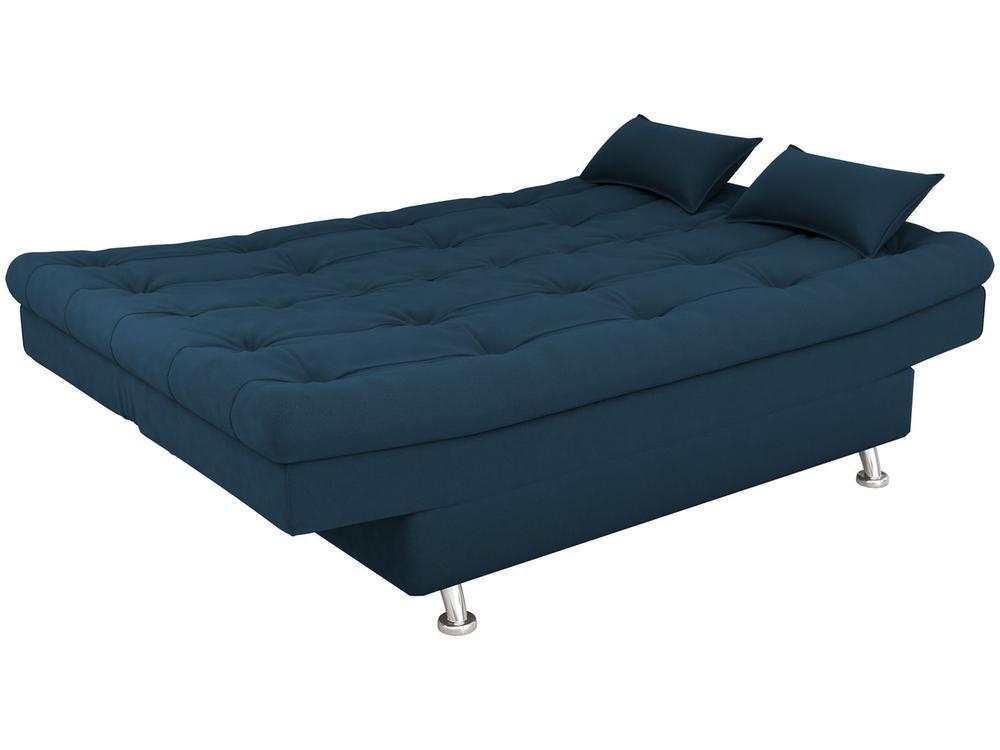 Sofá-cama 3 Lugares Casal Reclinável Veludo Matrix Salomé - 4