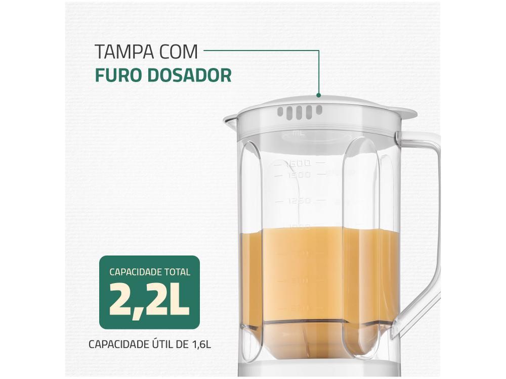 Liquidificador Mondial Pratic Power L-97-W 2 Velocidades + Pulsar 550W Branco - 4