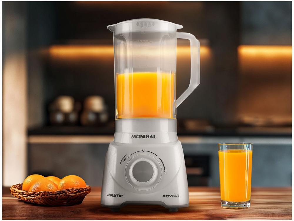 Liquidificador Mondial Pratic Power L-97-W 2 Velocidades + Pulsar 550W Branco - 8