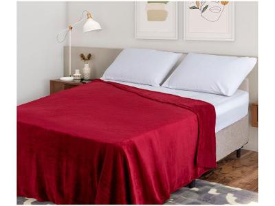 Manta Casal de Poliéster Jolitex Dyuri Mix Vinho