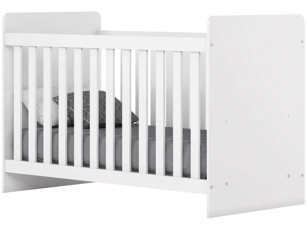 Quarto de Bebê Completo com Guarda-roupa Berço e Cômoda Henn Labirinto Branco - 6