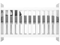 Quarto de Bebê Completo com Guarda-roupa Berço e Cômoda Henn Labirinto Branco