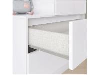 Quarto de Bebê Completo com Guarda-roupa Berço e Cômoda Henn Labirinto Branco - 8
