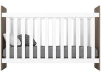 Quarto de Bebê Completo com Guarda-roupa Berço e Cômoda Henn Labirinto Rústico e Branco - 5