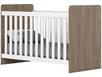 Quarto de Bebê Completo com Guarda-roupa Berço e Cômoda Henn Labirinto Rústico e Branco - 6