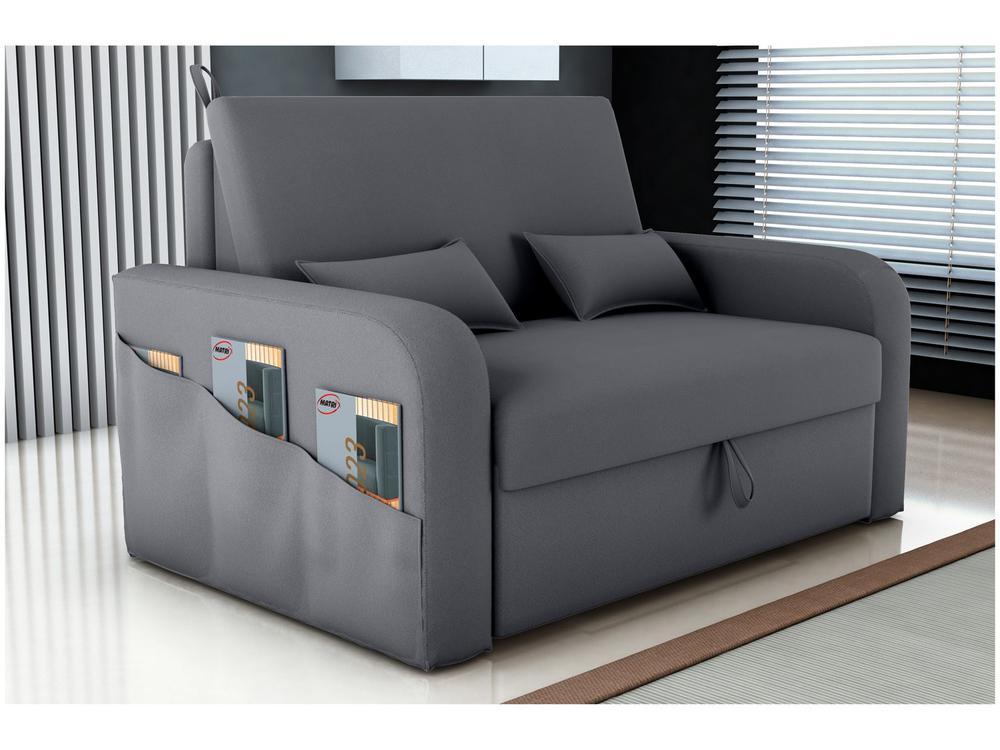 Sofá-cama 2 Lugares Casal Veludo Matrix Lady Dai - 1