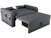 Sofá-cama 2 Lugares Casal Veludo Matrix Lady Dai - 6