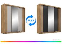 Guarda-roupa Casal com Espelho 3 Portas de Correr 2 Gavetas Demóbile Cannes - 3