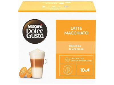 Cápsula de Café Latte Macchiato Dolce Gusto Lungo Blend de Arábica e Robusta 10 Cápsulas