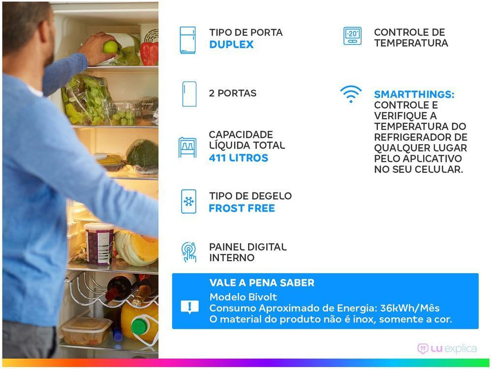 Geladeira/Refrigerador Samsung Frost Free Duplex Smart 411L RT42 Bivolt - 2